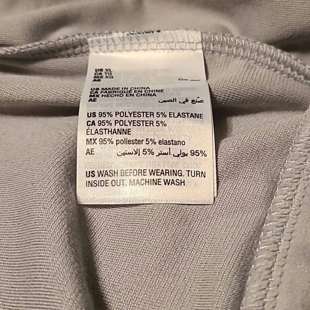 Ideology girls velour gray XL full zip lightweight jacket NWT